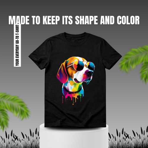 Dog Graphic Streetwear T-Shirt for Men & Women