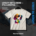 Dog Graphic Streetwear T-Shirt for Men & Women