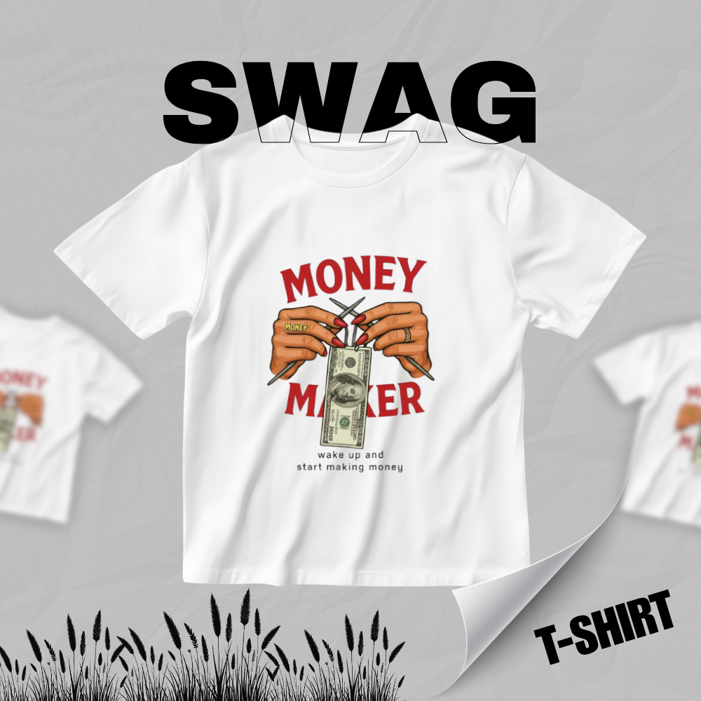 Money Graphic Streetwear T-Shirt for Men & Women